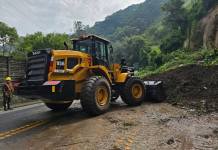 Anuncian cierre temporal en ruta Hincapié-Boca del Monte tras derrumbe en el kilómetro 11.5 Anuncian cierre temporal en ruta Hincapié-Boca del Monte tras derrumbe en el kilómetro 11.5. Foto La Hora: PMT de Villa Canales.