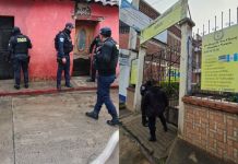 Diligencias del MP en Joyabaj y Santa Cruz del Quiché. Foto La Hora: RRSS MP
