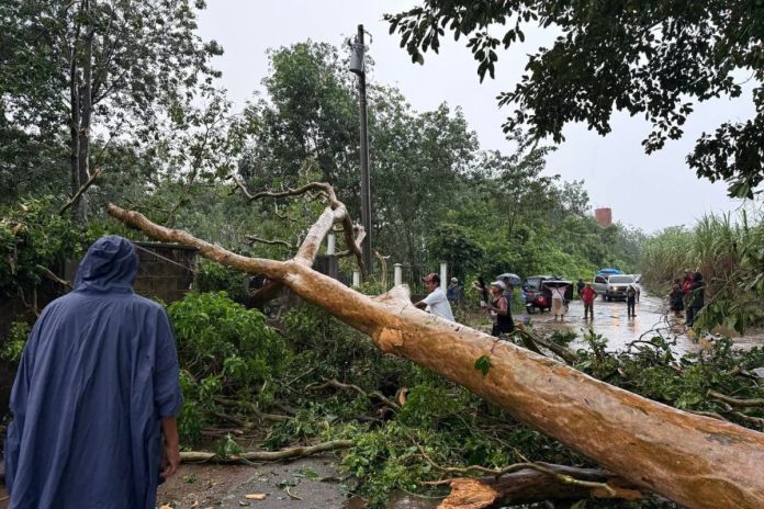 Emergencia cuasada por lluvia registrada en Suchitepéquez. Foto La Hora: Conred
