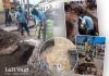 Hundimiento en zona 1, 9ª calle y 4ª avenida ya fue reparado, dice Empagua. Foto La Hora: Empresa Municipal de Agua de la ciudad de Guatemala