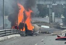 Explosión de pipa de gas en Iztapalapa. Foto La Hora: Redes sociales