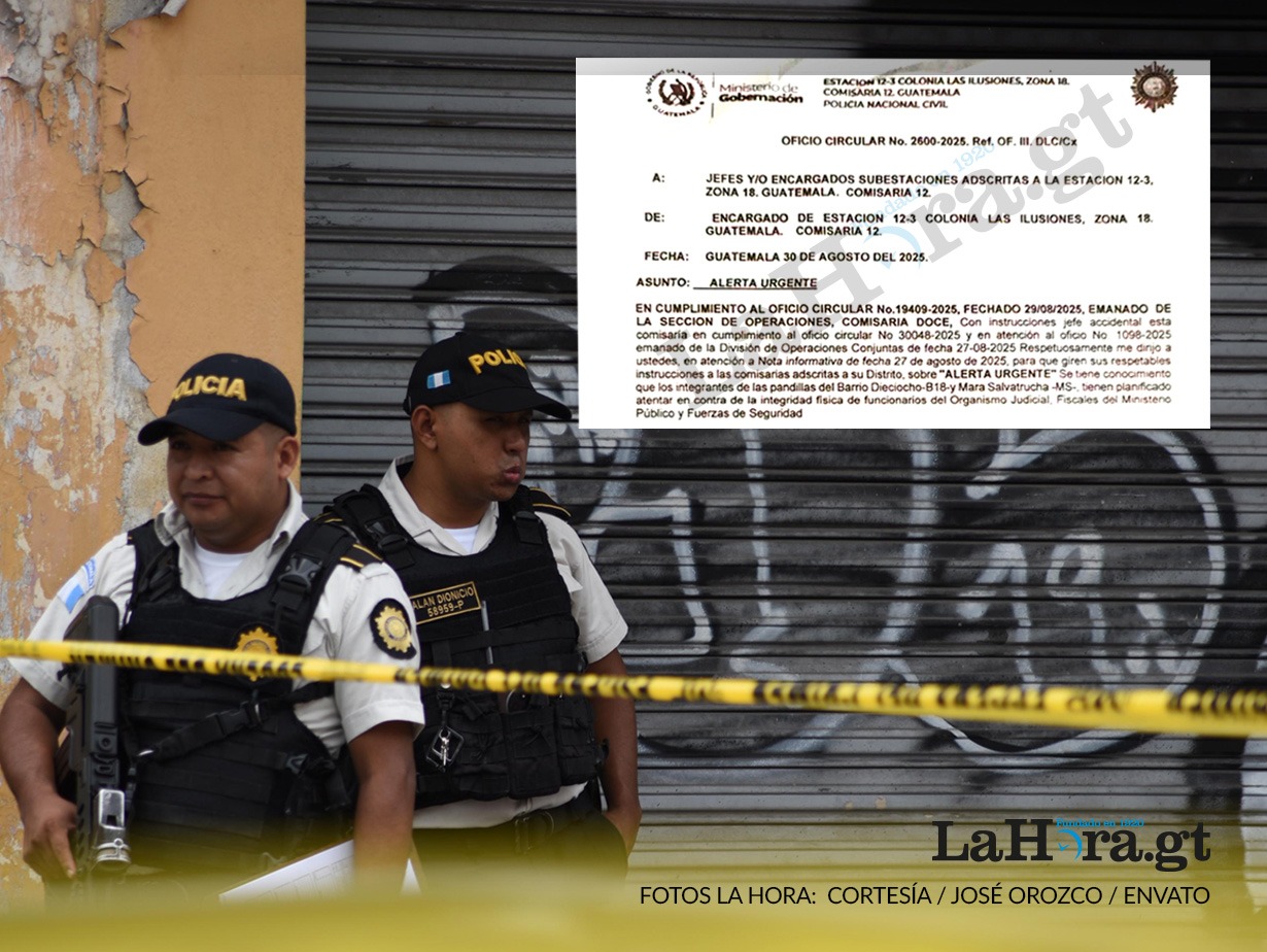 Ataques de maras: PNC alertó de posibles hechos contra jueces, fiscales y fuerzas de seguridad