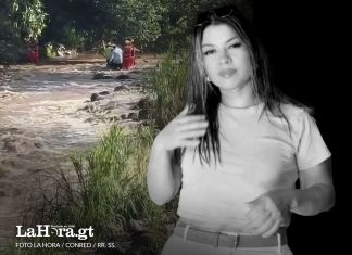 Gabriela Maldonado fue localizada en el Río Cabúz, Malacatan, San Marcos. Foto: La Hora: Conred: Cortesia