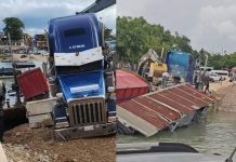 Video: Ferri en Sayaxché, Petén se hunde tras descuido de tráiler abordo según municipalidad.