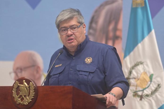 Ministro de Gobernación, Francisco Jiménez, sobre tema de extraditables. Foto La Hora: Fabricio Alonzo