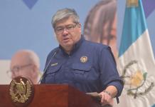 Ministro de Gobernación, Francisco Jiménez, sobre tema de extraditables. Foto La Hora: Fabricio Alonzo