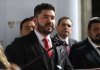 El diputado de Vamos, y exviceministro durante la administración de Giammattei, Héctor Aldana, busca ser primer secretario del Congreso. Foto La Hora: Congreso
