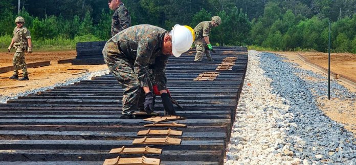 Cuerpo de Ingenieros del Ejército de Guatemala participa en ejercicio ferroviario en EE. UU.