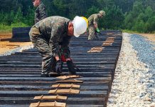 Cuerpo de Ingenieros del Ejército de Guatemala participa en ejercicio ferroviario en EE. UU.