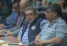 El Juzgado Duodécimo Penal ordenó investigar al líder magisterial, Joviel Acevedo, por la posible comisión de tres delitos. Foto La Hora: Fabricio Alonzo