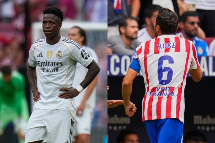 Koke y Vinícius Jr.