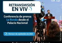 Conferencia de prensa La Ronda desde el Palacio Nacional. Foto La Hora: Gobierno de Guatemala.