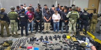 38 hombres detenidos en Michoacán ligados a la iglesia Luz del Mundo.