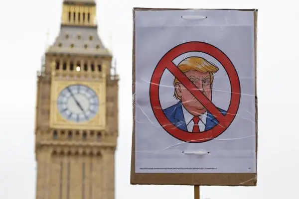 La coalición 'Stop Trump' organiza una protesta masiva contra la visita del presidente de EE. UU. a Gran Bretaña. Foto: La Hora: EFE