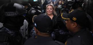 El Juzgado de Mayor Riesgo A desarrolló por quinto día la audiencia de primera declaración en contra de María Marta Castañeda. Foto: La Hora