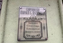 El bufete “Corporación Mayen y Asociados” está ubicado entre la 3a. avenida y 5a. calle de la zona 1. Foto La Hora: Cortesía