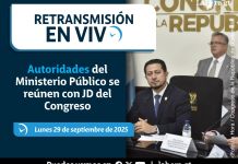 Ministerio Publico y diputados Jefes de Bloque