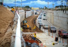 Cierre total en km 198 de Quetzaltenango por trabajos en paso a desnivel frente al Organismo Judicial Paso a desnivel Organismo Judicial, Quetzaltenago. Un proyecto de Q86.6 millones que se podría entregar en diciembre de 2027. Foto La Hora: Ministerio de Comunicaciones, Infraestructura y Vivienda (CIV)