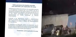 Mineduc confirma involucramiento de director departamental de Sololá en hecho vehicular, asegurando que se investigará