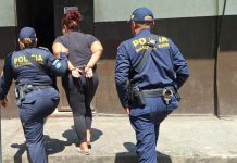 Mujer capturad en la Granja Penal Canadá. Foto La Hora: PNC