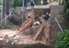 Automovilistas reportan que colapso de muro de contención complican paso hacia Muxbal tras intensas lluvias