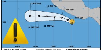 El Insivumeh informó que el sistema de baja presión se convirtió en la tormenta tropical Narda.