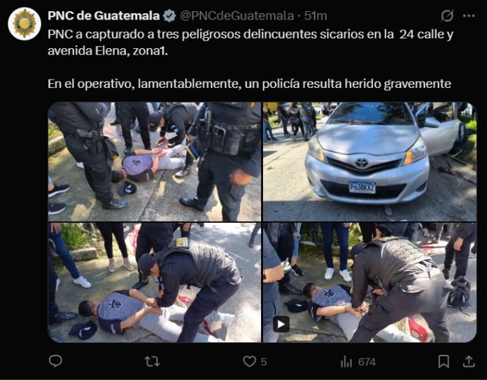 Operativo en avenida Elena. Foto La Hora: PNC.