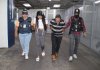 Pareja, presuntos pandilleros del Barrio 18 capturados durante operativo. Foto La Hora: PNC.