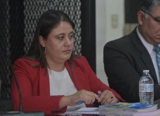 La fiscal Paola Pimentel durante las conclusiones de su juicio, este 2 septiembre. Foto La Hora: Fabricio Alonzo.
