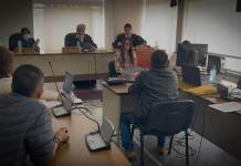 El padre de Farruko Pop, Manuel Pop, solicitó al Tribunal Décimo de Sentencia Penal que se haga justicia por el crimen de su hijo. Foto La Hora: Daniel Ramírez