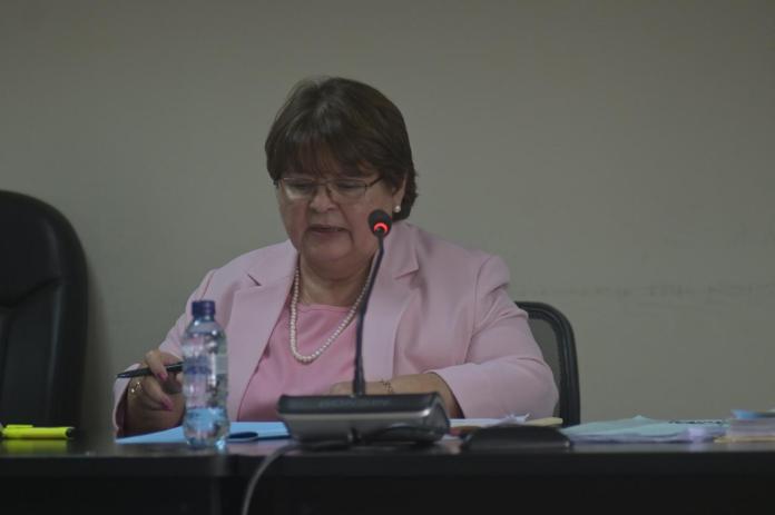 La jueza Patricia Verás conoce el juicio de forma unipersonal. Foto La Hora: Fabricio Alonzo.