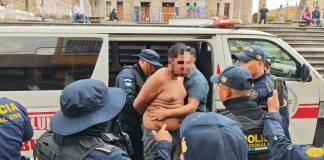 Padre e hijo son capturados tras protagonizar pelea en Centro Histórico de Quetzaltenango