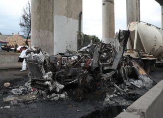 Pipa de gas que explotó en Iztapalapa no contaba con póliza vigente, según ASEA. Foto La Hora: RR.SS.