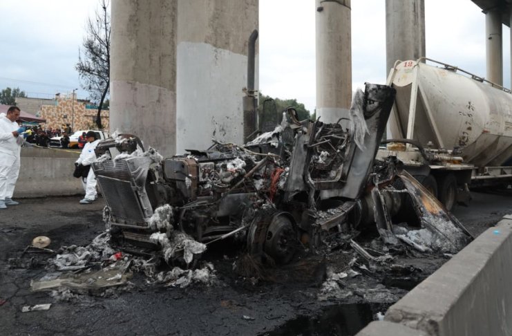 Pipa de gas que explotó en Iztapalapa no contaba con póliza vigente, según ASEA. Foto La Hora: RR.SS.