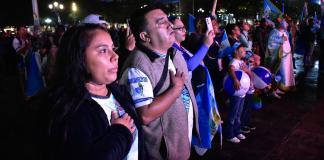 Guatemala vs. Panamá: Poca afluencia en la Plaza de la Constitución tras última derrota de la bicolor. Foto La Hora: Daniel Ramírez.