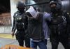 Presunto sicario capturado en el barrio El Gallito fue trasladado a Torre de tribunales. Foto La Hora: Fabricio Alonzo