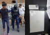 Capturan a presuntos responsables de robar equipo de la oficina del cementerio de BDM valorados en más de Q.15 mil. Foto La Hora: PNC