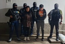 Presuntos secuestradores de niña de 9 años en Chimaltenango. Foto La Hora: Policía Nacional Civil (PNC)