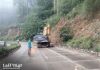 Derrumbe es atendido por Provial en el km 45 de la ruta al Atlántico (CA-9 Norte). Foto La Hora: Provial