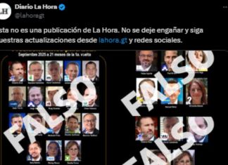 Publicación de candidatos que circula en WhatsApp no es de La Hora. Foto La Hora: Captura de pantalla