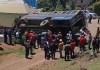 Bus extraurbano sufre accidente vial en Huehuetenango