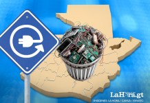 Guatemaltecos generan más del doble de residuos electrónicos que en el año 2000. Arte La Hora: Alejandro Ramírez