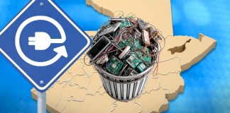 Guatemaltecos generan más del doble de residuos electrónicos que en el año 2000. Arte La Hora: Alejandro Ramírez