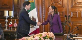 Sheinbaum y Rubio se reúnen en medio de la ofensiva de EE. UU contra el narcotráfico. Foto: La Hora: EFE