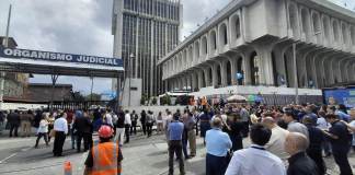 OJ realizó por primera vez simulacro de terremoto para la Torre de Tribunales. Foto La Hora: Daniel Ramírez