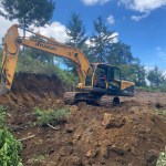 Trabajos en la ruta alterna a Santa María de Jesús. Foto La Hora: CIV