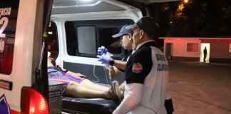 Ataque armado en zona 1 de Mixco, atendido por Bomberos. Foto La Hora: CVB