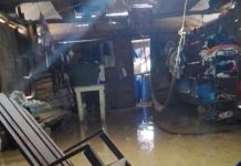 Vivienda dañada por lluvia. Foto La Hora: Conred