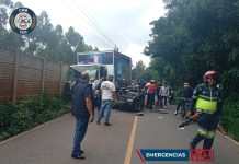 Colisión entre dos vehículos provoca un herido.