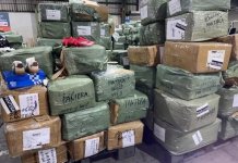 Mercancía retenida por supuesto contrabando